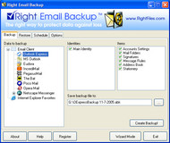 Right Email Backup screenshot